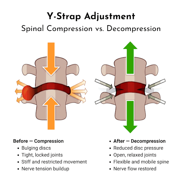 Y Strap Adjustment Compression vs. Decompression