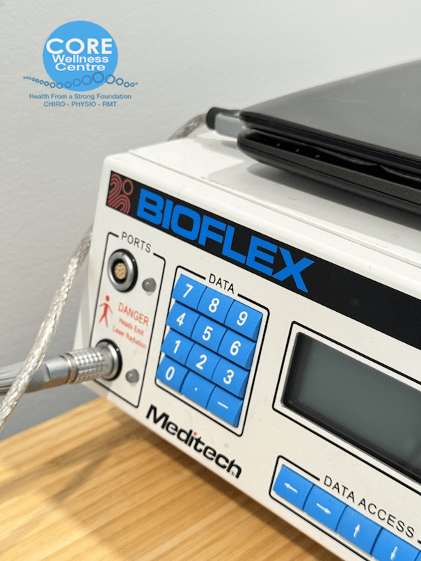 Bioflex LLLT cold laser therapy at Core Wellness Centre