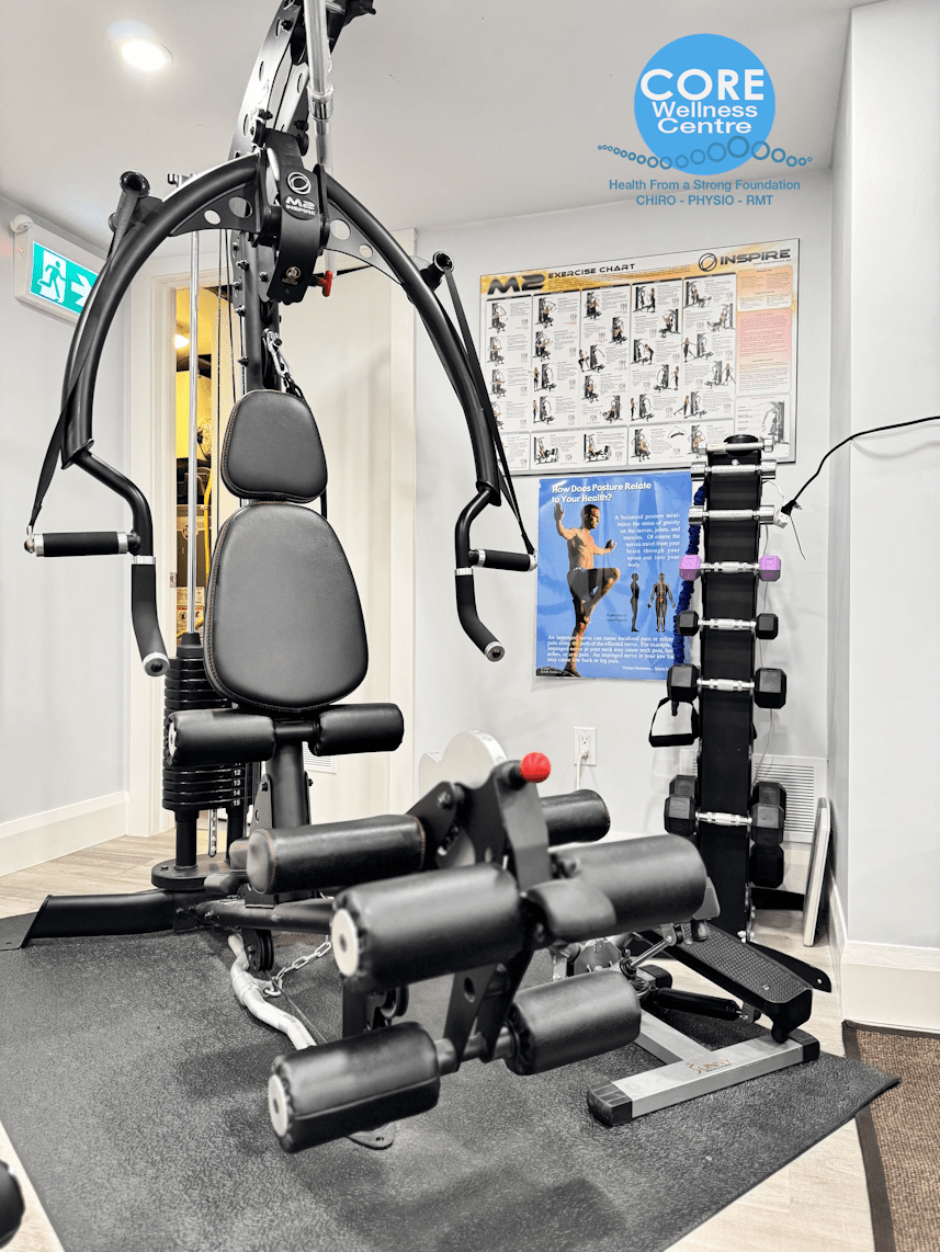personalized exercise program at Core Wellness Centre